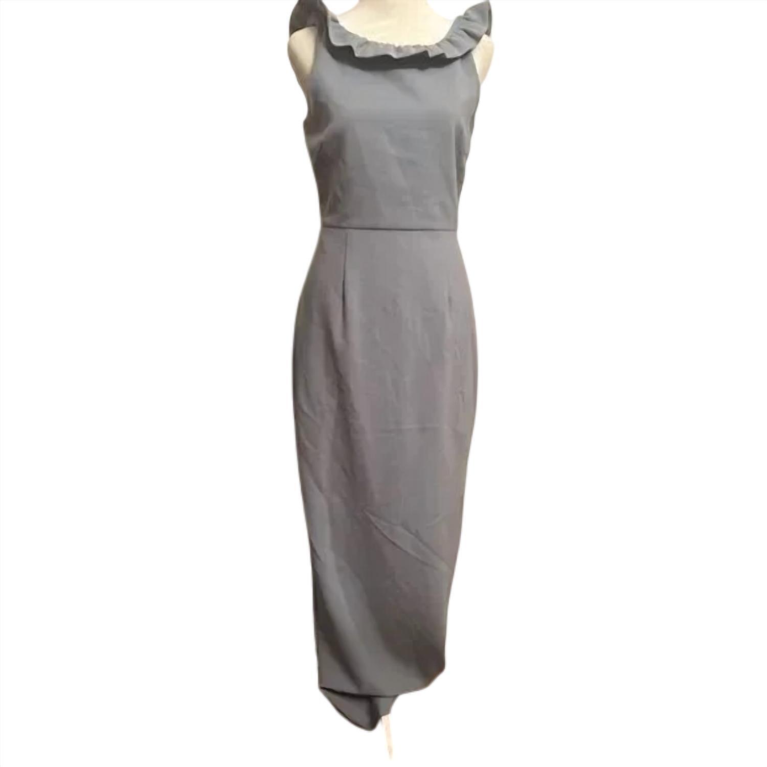 New Camilyn Beth Women's Alexandria Maxi Dress In Silver / Grey